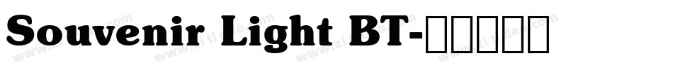 Souvenir Light BT字体转换